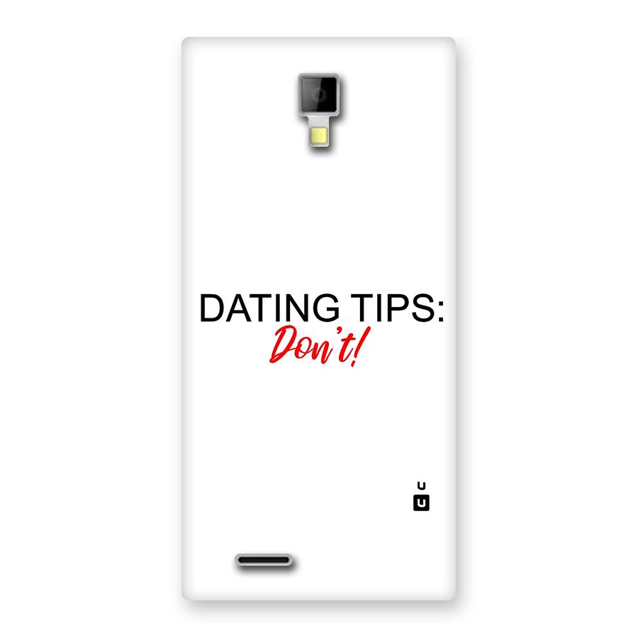 Expert Dating Tip Back Case for Micromax Canvas Xpress A99