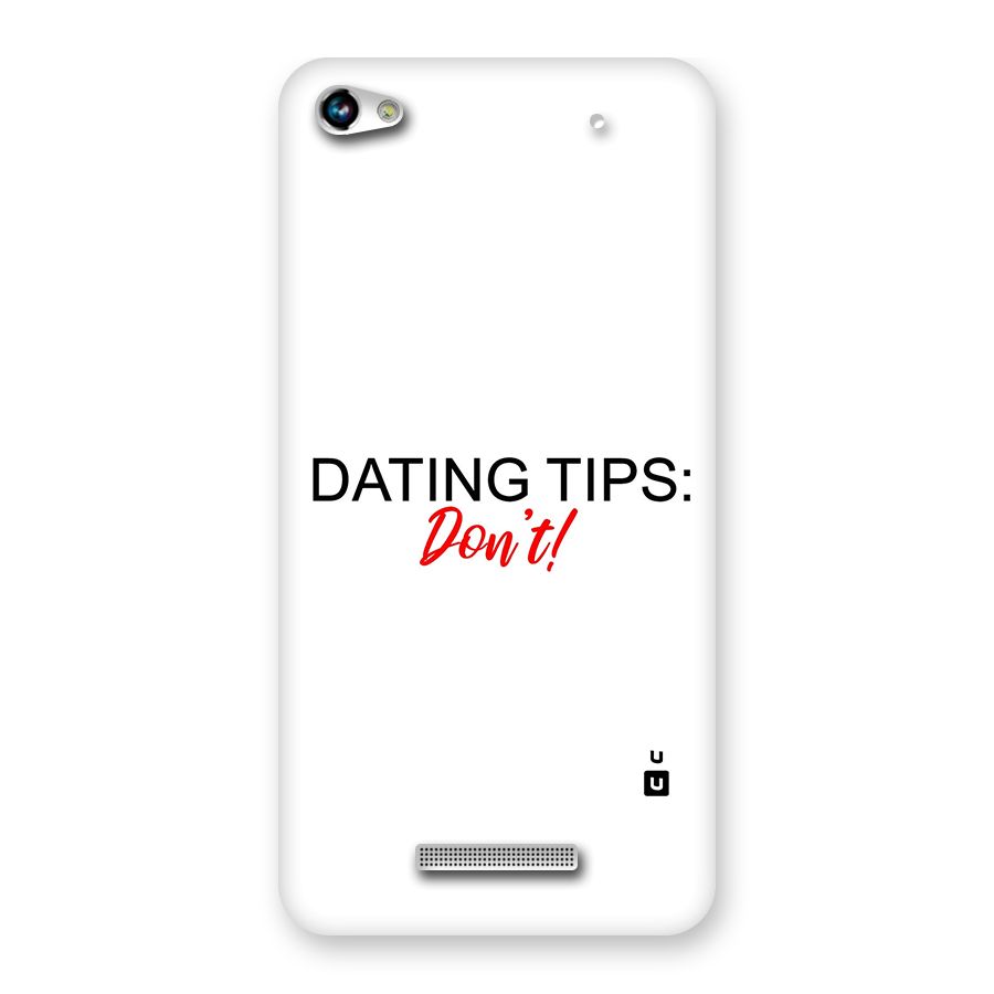 Expert Dating Tip Back Case for Micromax Hue 2