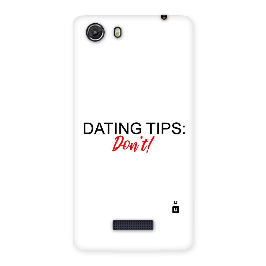 Expert Dating Tip Back Case for Micromax Unite 3