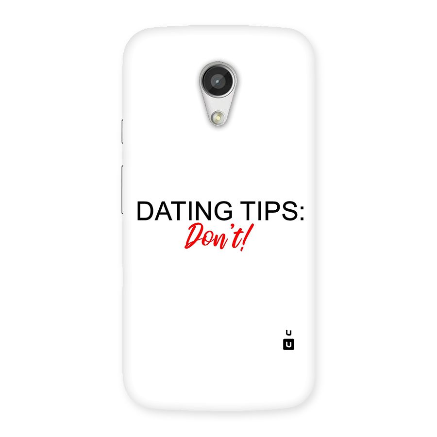 Expert Dating Tip Back Case for Moto G 2nd Gen
