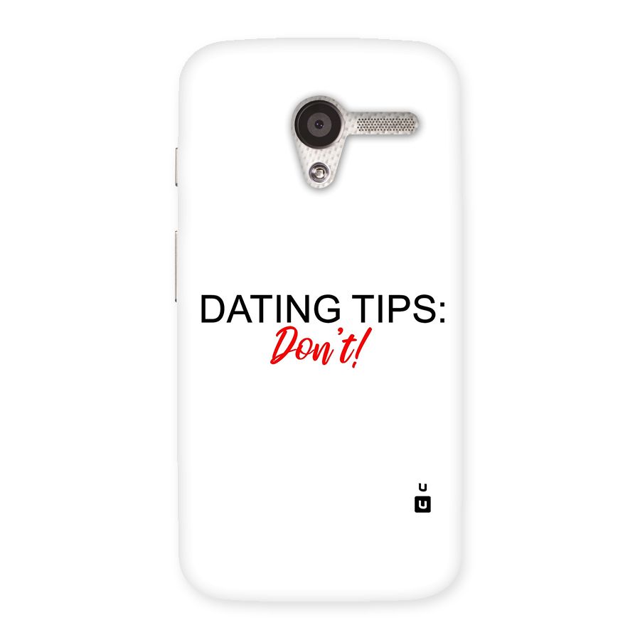 Expert Dating Tip Back Case for Moto X