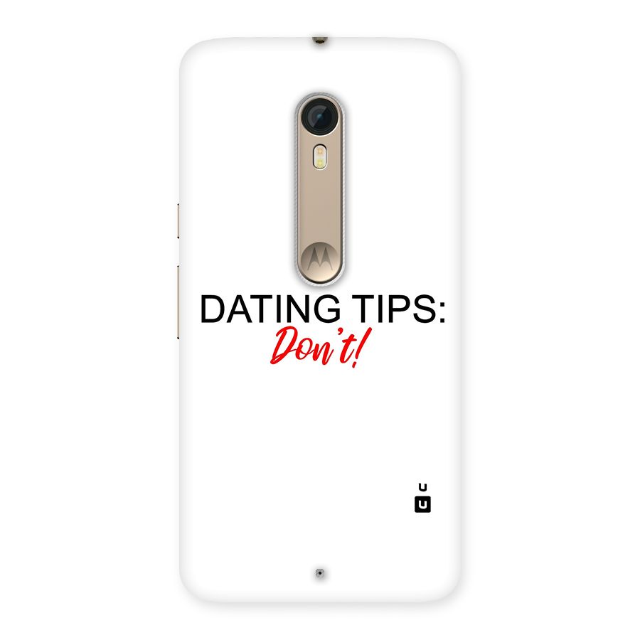 Expert Dating Tip Back Case for Motorola Moto X Style