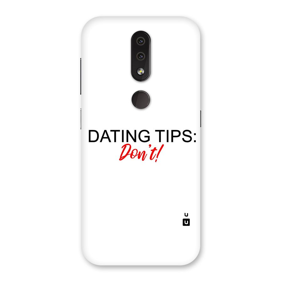 Expert Dating Tip Back Case for Nokia 4.2