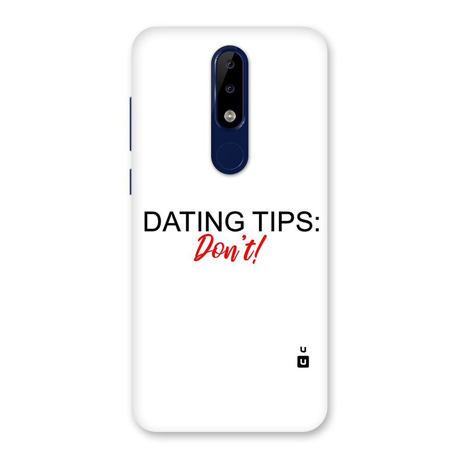 Expert Dating Tip Back Case for Nokia 5.1 Plus