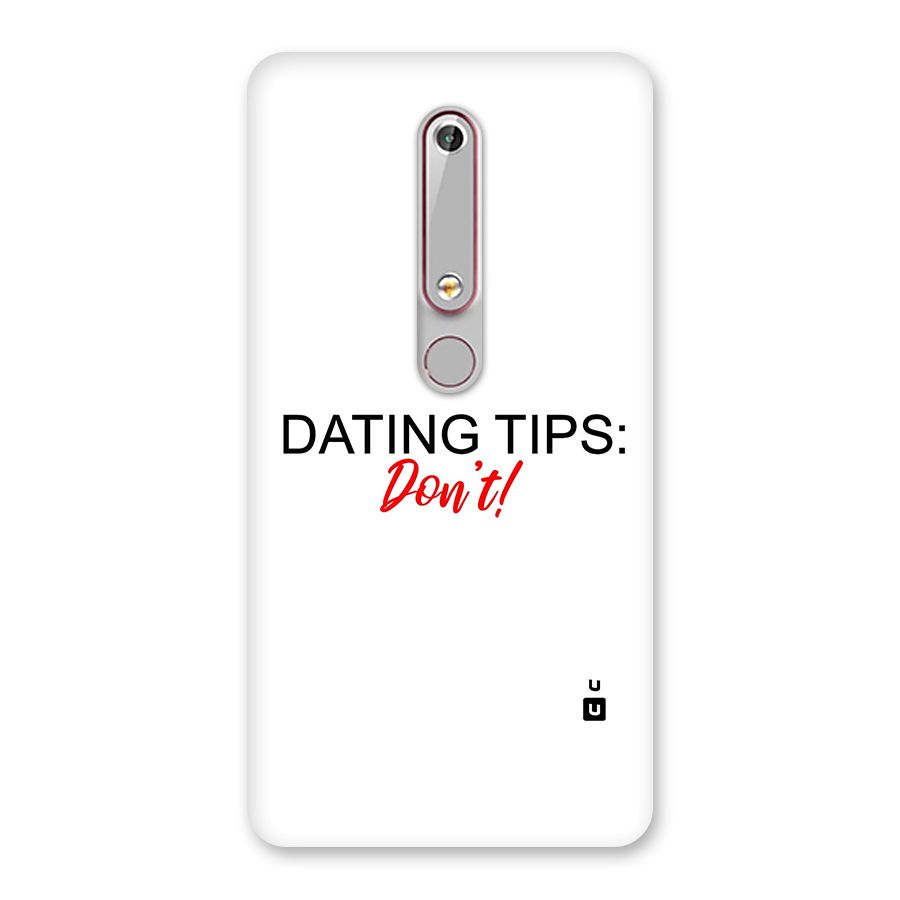 Expert Dating Tip Back Case for Nokia 6.1