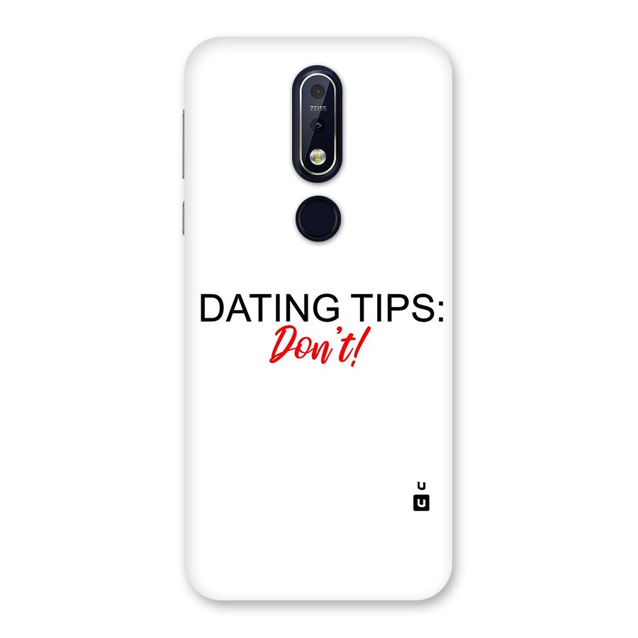 Expert Dating Tip Back Case for Nokia 7.1