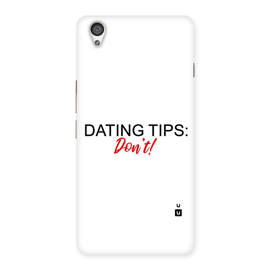 Expert Dating Tip Back Case for OnePlus X