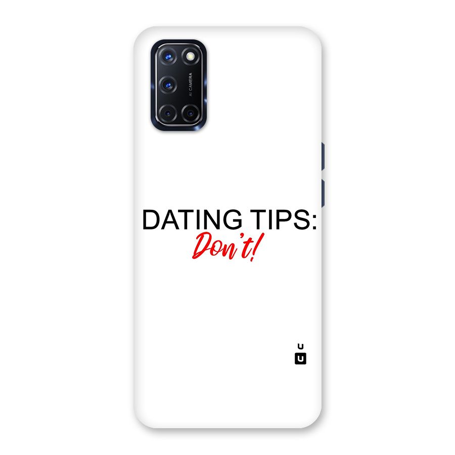Expert Dating Tip Back Case for Oppo A52