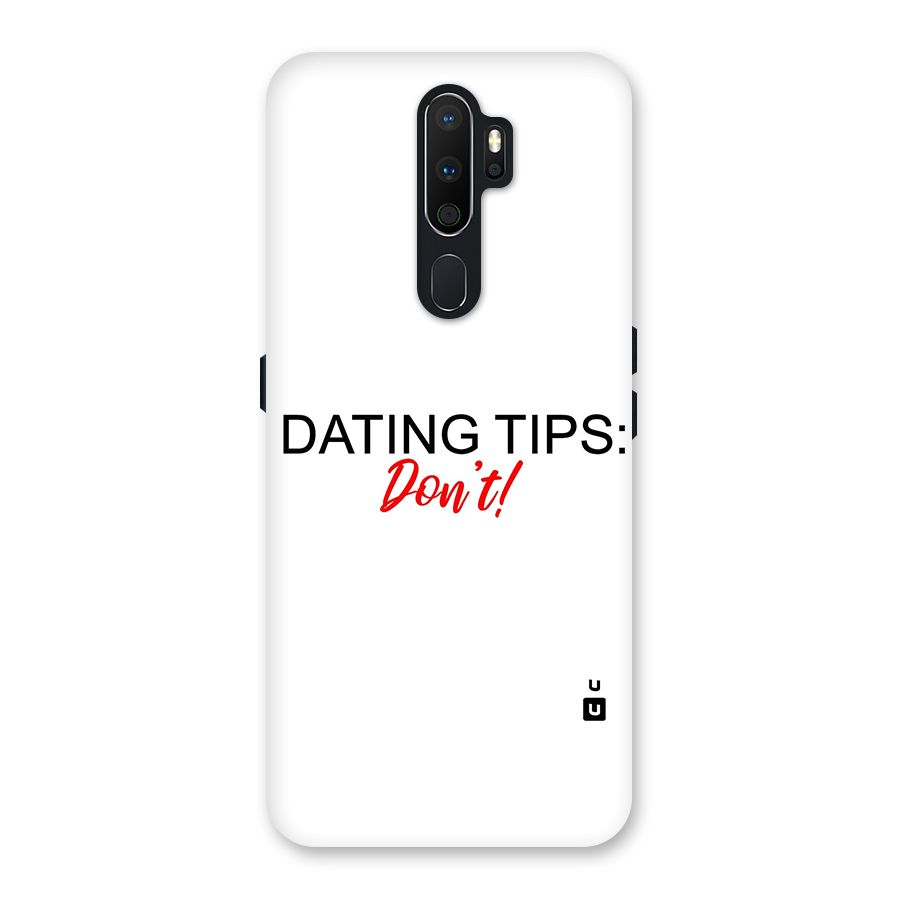 Expert Dating Tip Back Case for Oppo A5 (2020)