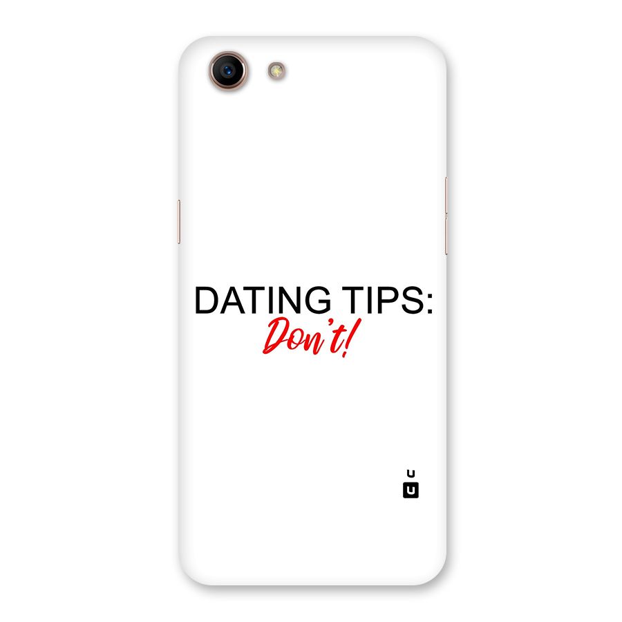 Expert Dating Tip Back Case for Oppo A83 (2018)