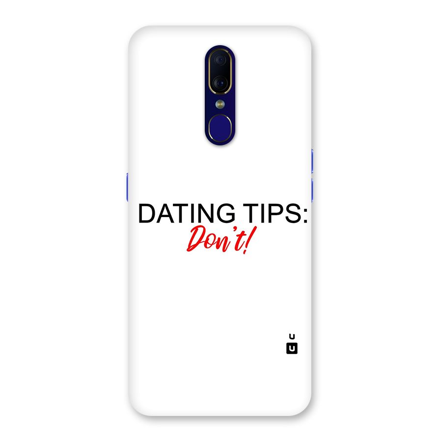 Expert Dating Tip Back Case for Oppo A9
