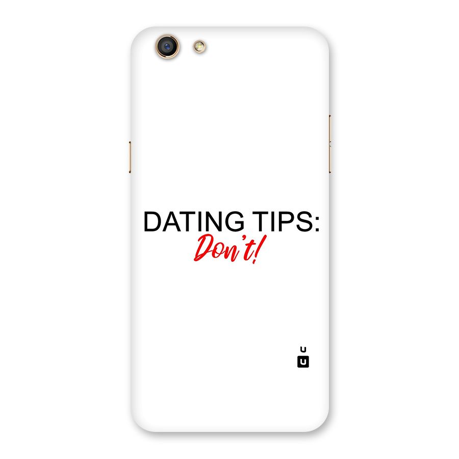 Expert Dating Tip Back Case for Oppo F3