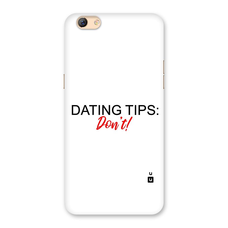 Expert Dating Tip Back Case for Oppo F3 Plus