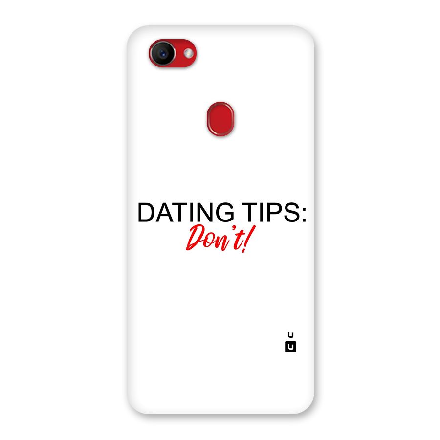 Expert Dating Tip Back Case for Oppo F7