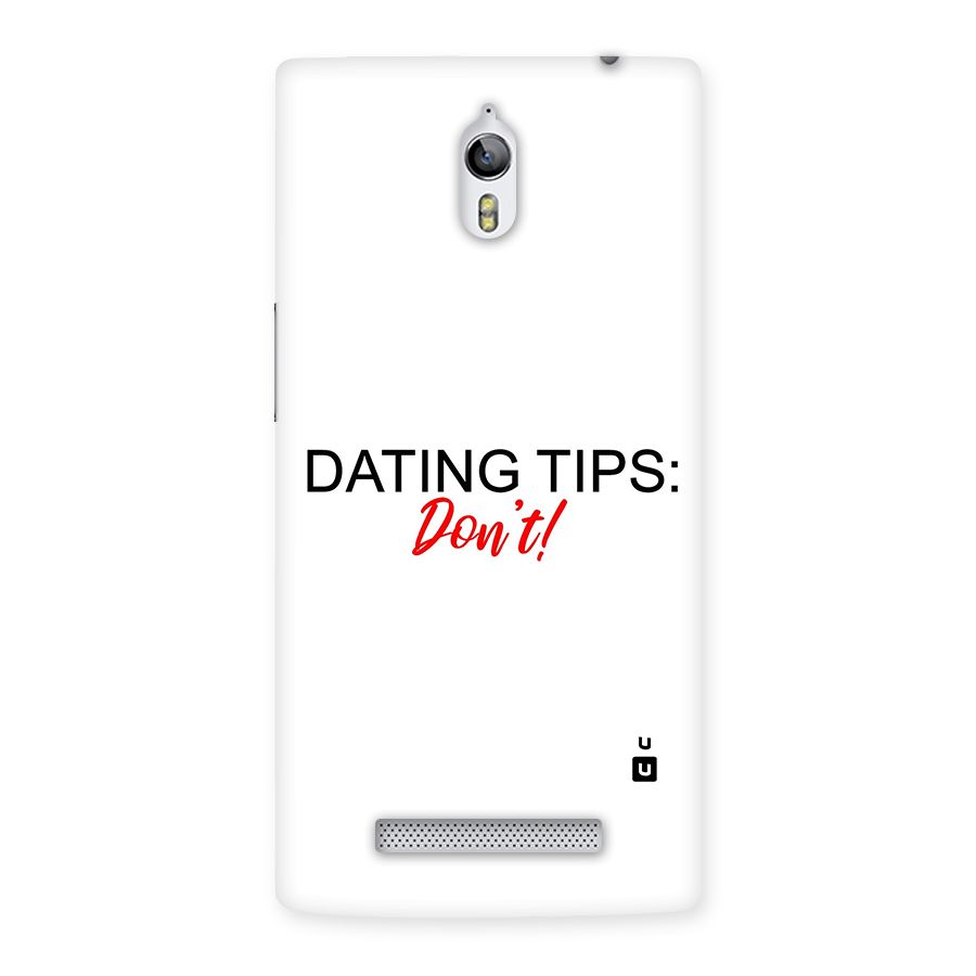 Expert Dating Tip Back Case for Oppo Find 7
