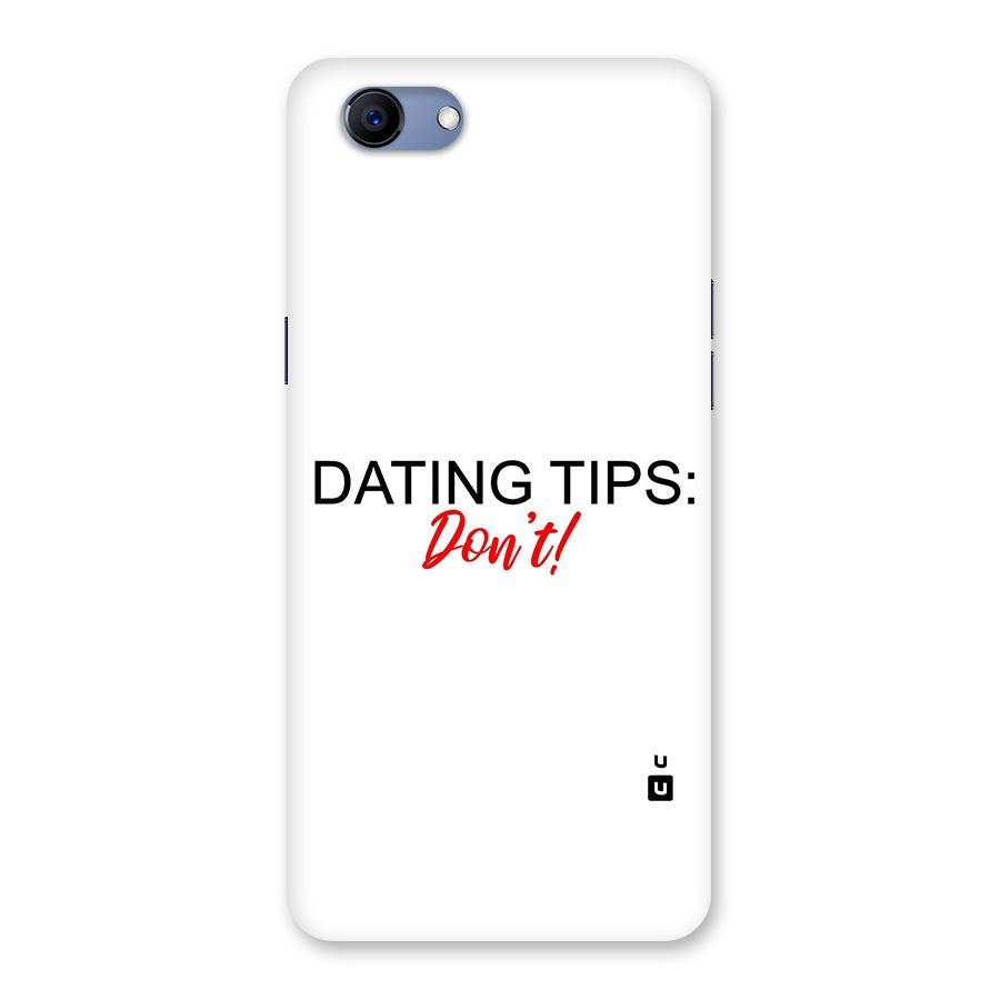 Expert Dating Tip Back Case for Oppo Realme 1