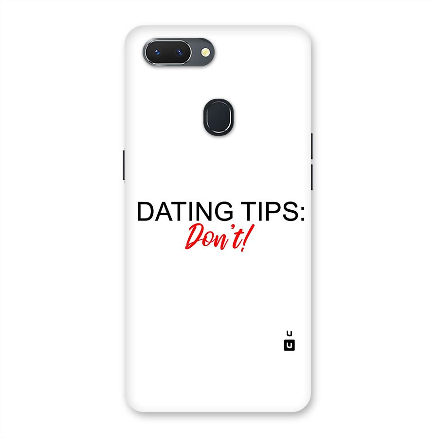 Expert Dating Tip Back Case for Oppo Realme 2