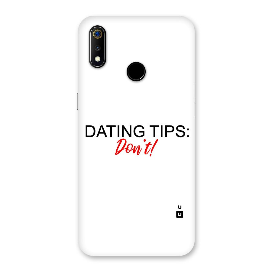 Expert Dating Tip Back Case for Realme 3