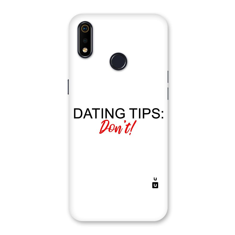 Expert Dating Tip Back Case for Realme 3i
