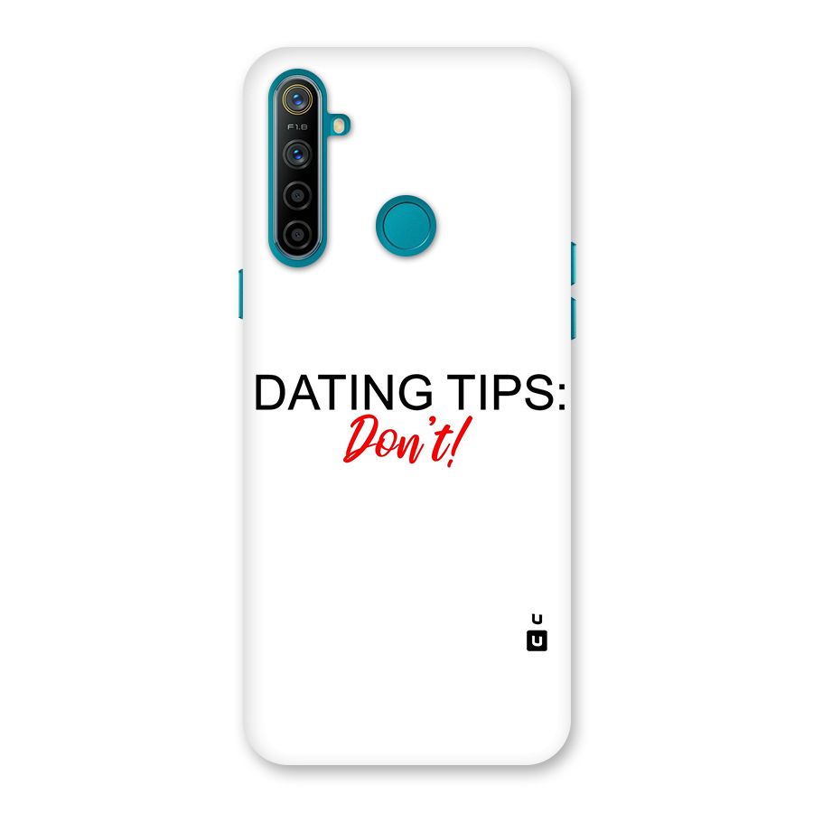 Expert Dating Tip Back Case for Realme 5i