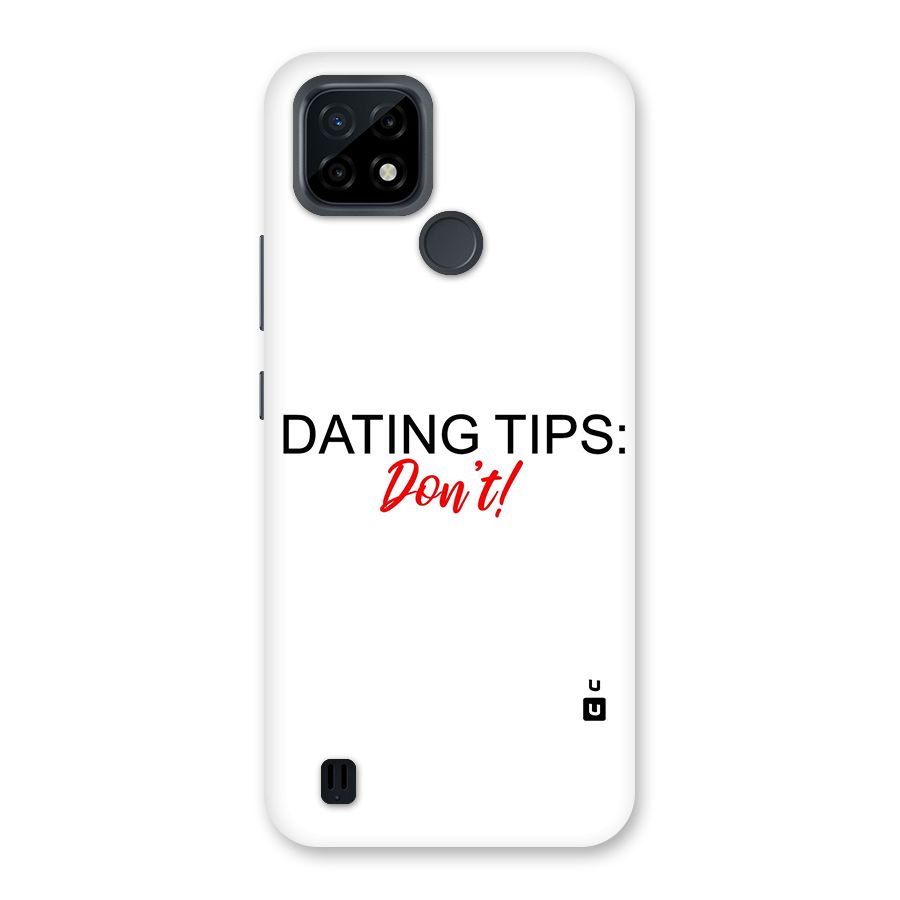 Expert Dating Tip Back Case for Realme C21