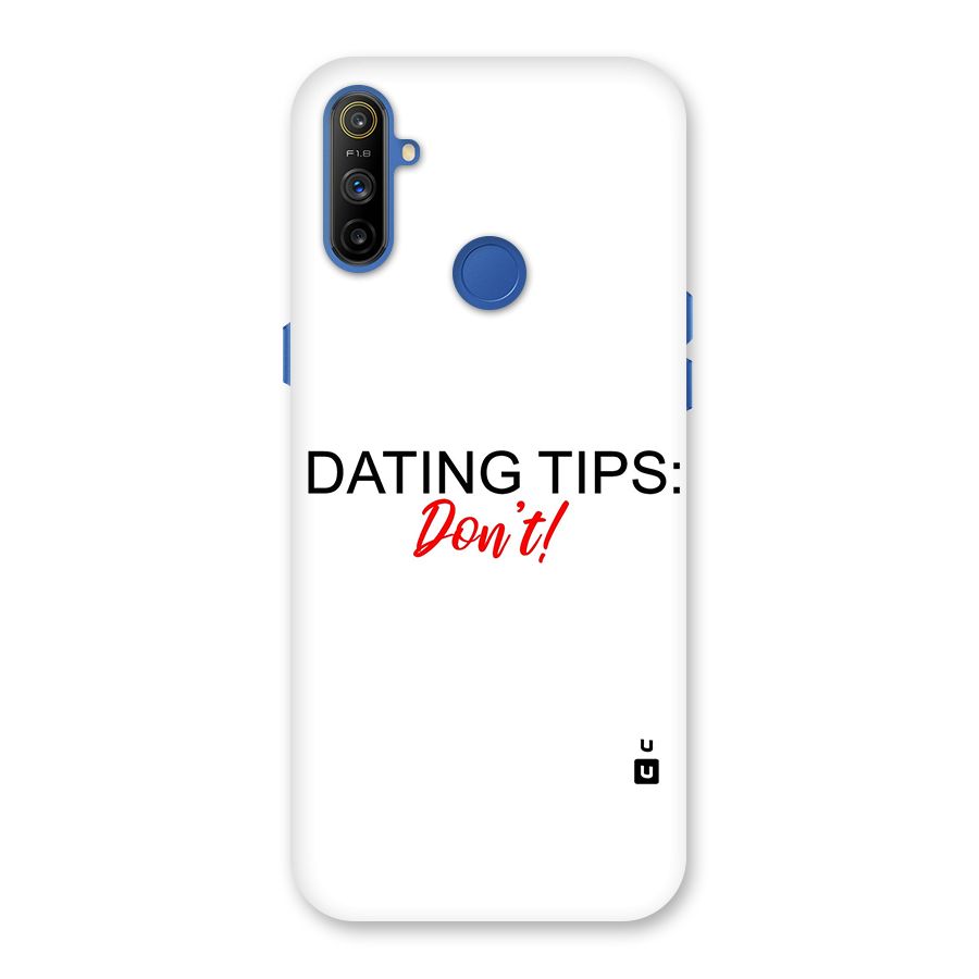 Expert Dating Tip Back Case for Realme Narzo 10A