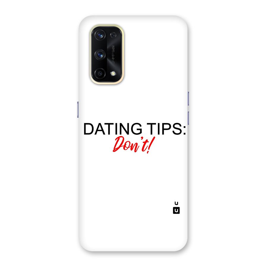 Expert Dating Tip Glass Back Case for Realme X7 Pro