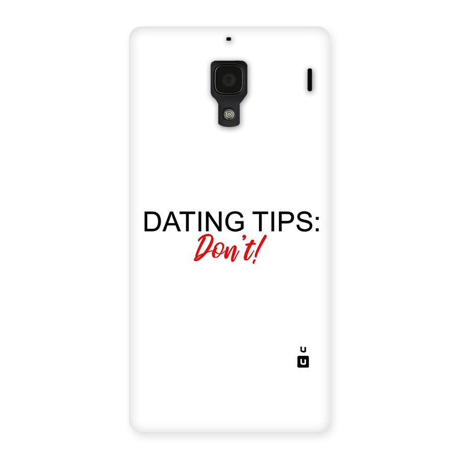 Expert Dating Tip Back Case for Redmi 1S