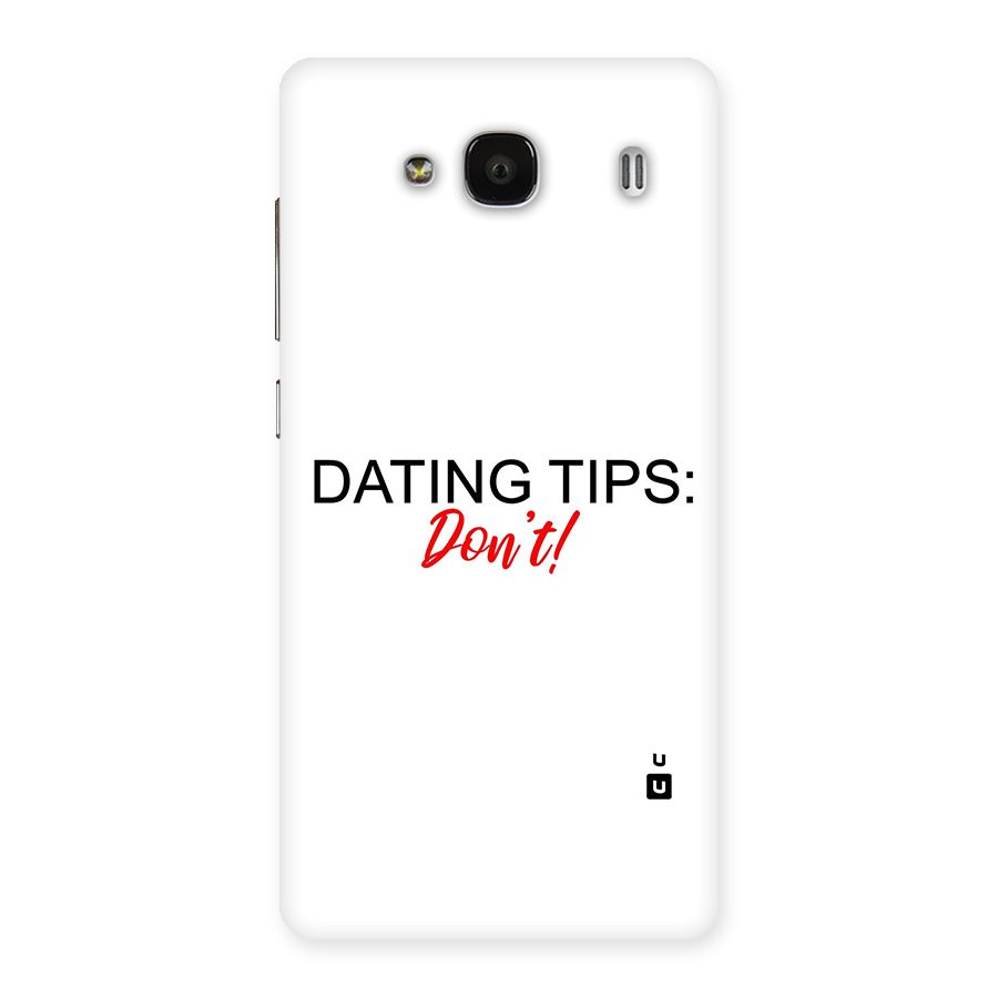 Expert Dating Tip Back Case for Redmi 2