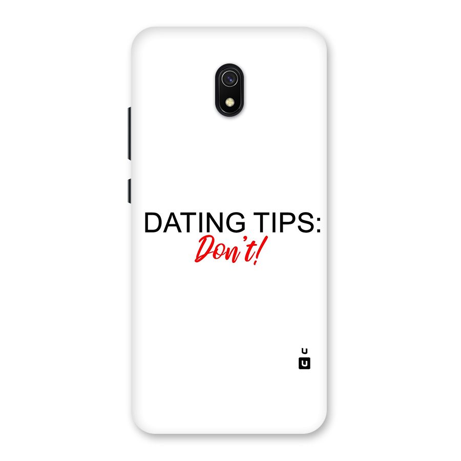 Expert Dating Tip Back Case for Redmi 8A