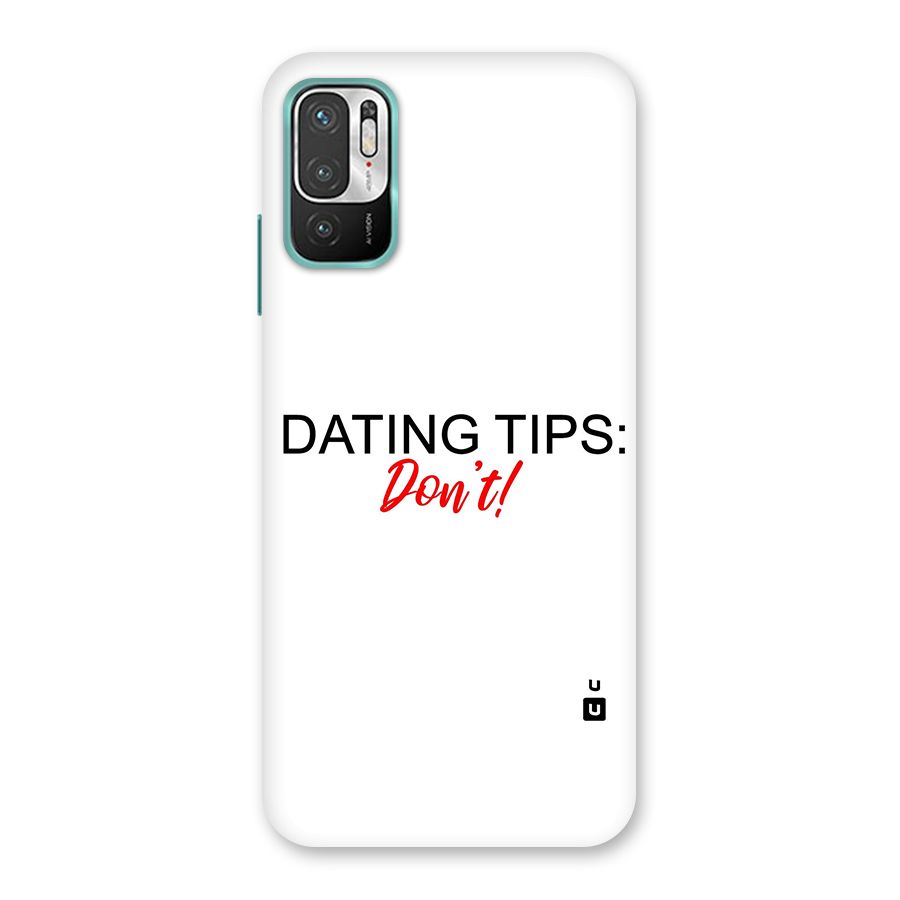Expert Dating Tip Back Case for Redmi Note 10T 5G
