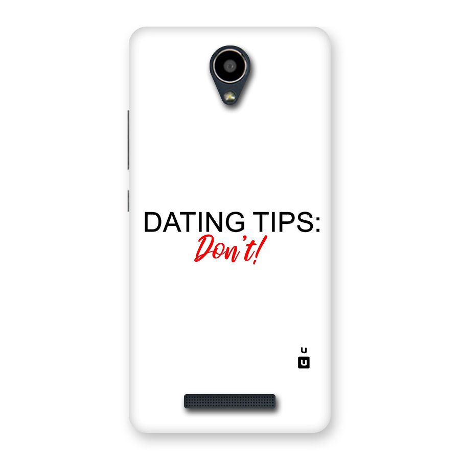 Expert Dating Tip Back Case for Redmi Note 2