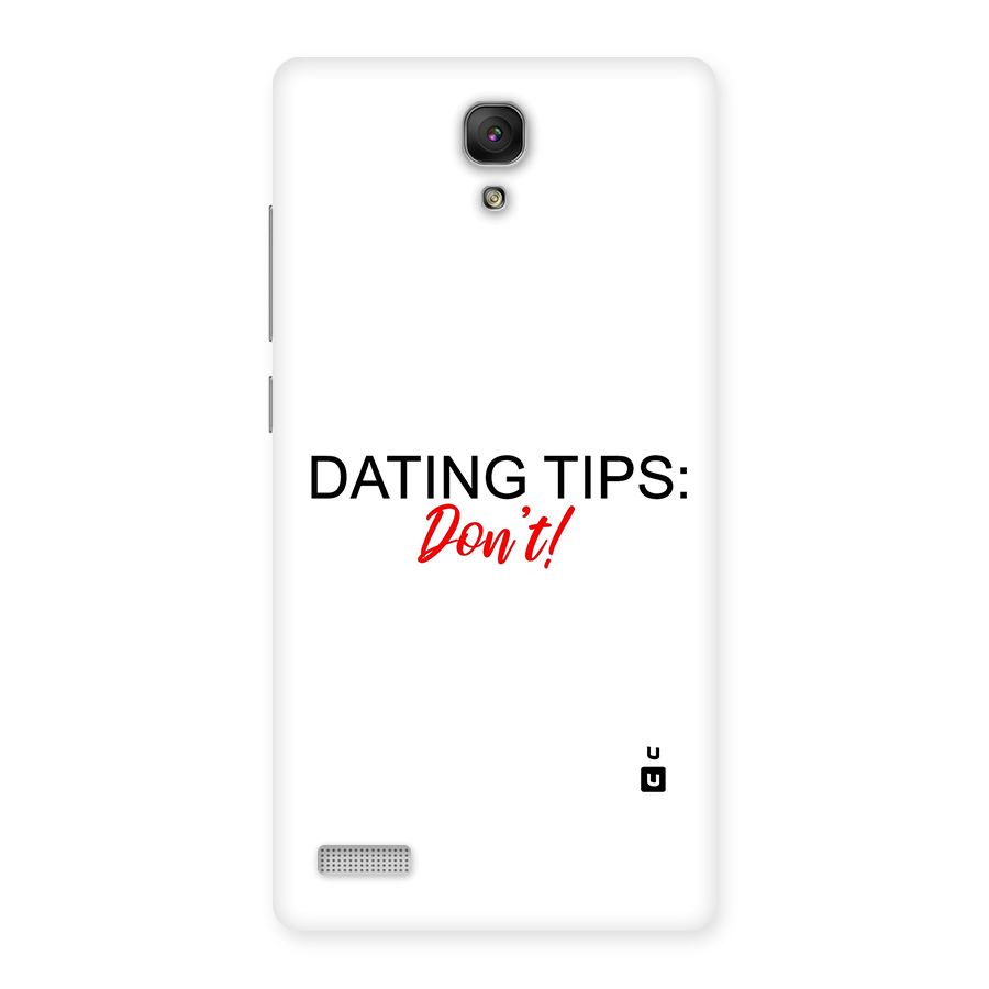 Expert Dating Tip Back Case for Redmi Note Prime