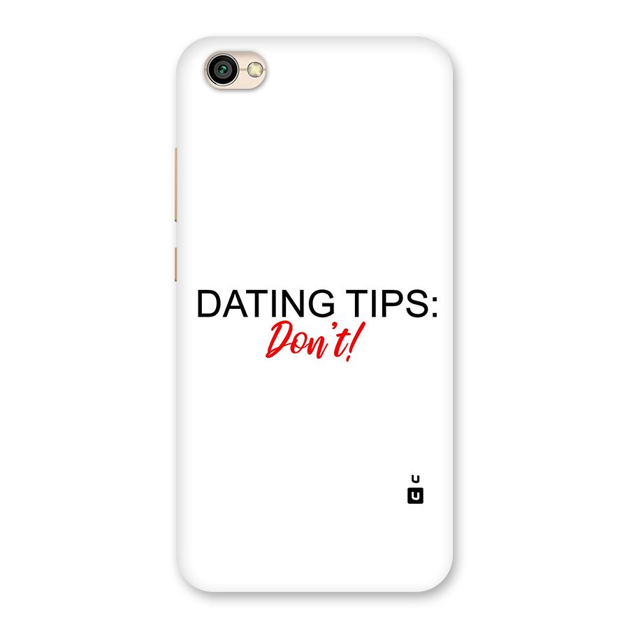 Expert Dating Tip Back Case for Redmi Y1 Lite