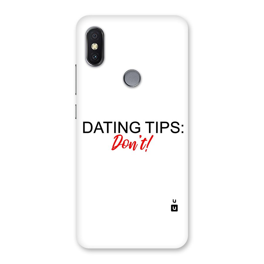 Expert Dating Tip Back Case for Redmi Y2