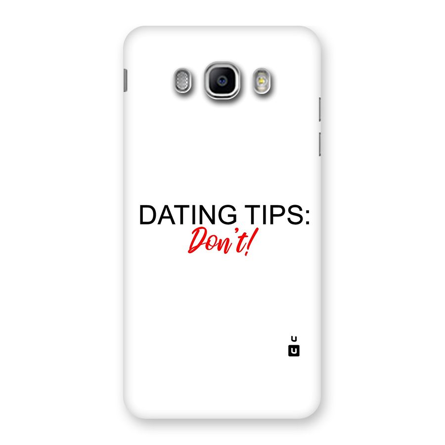 Expert Dating Tip Back Case for Samsung Galaxy J5 2016