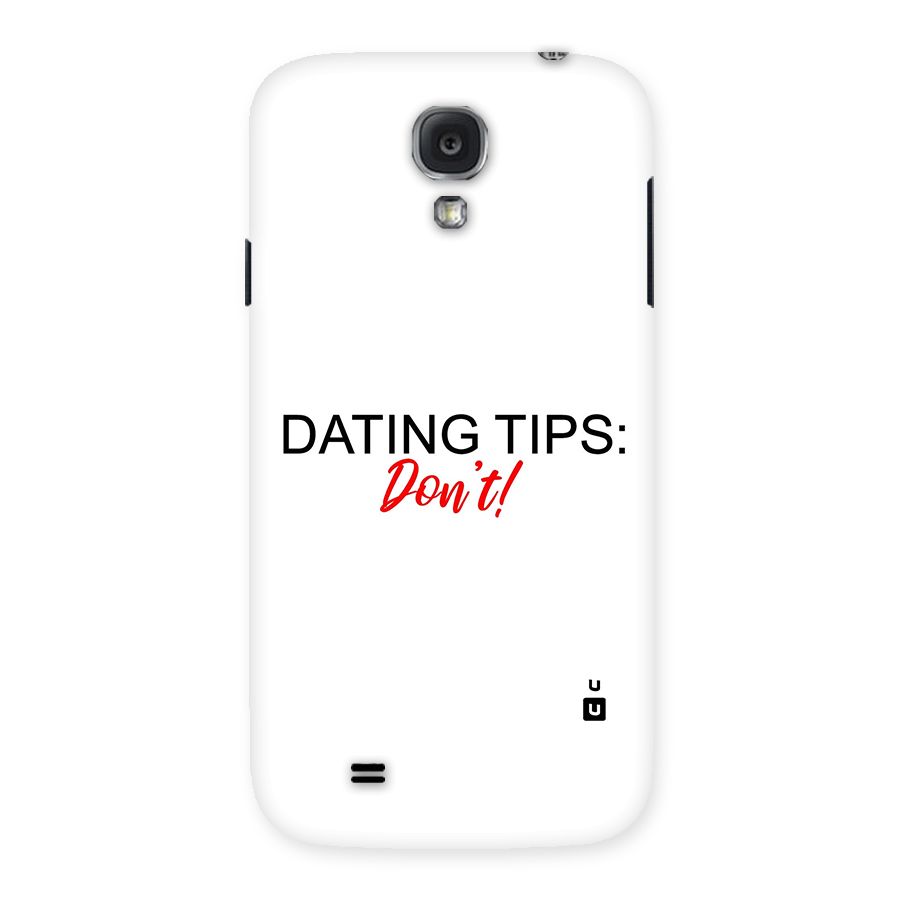 Expert Dating Tip Back Case for Samsung Galaxy S4
