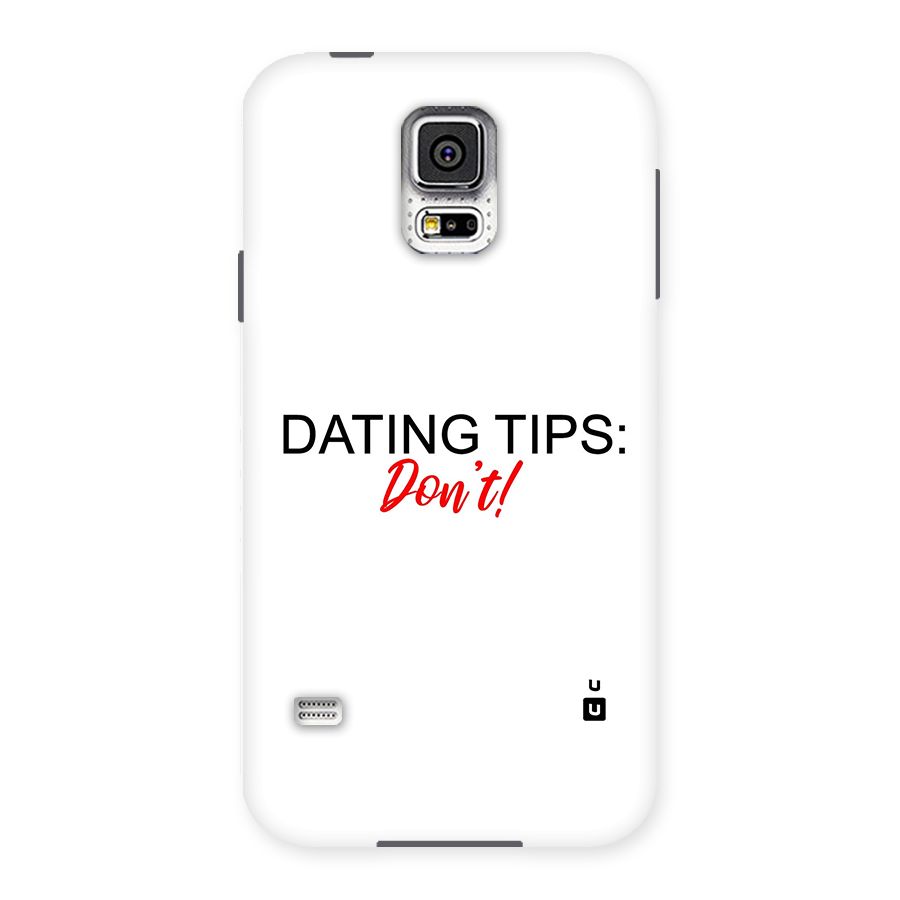 Expert Dating Tip Back Case for Samsung Galaxy S5