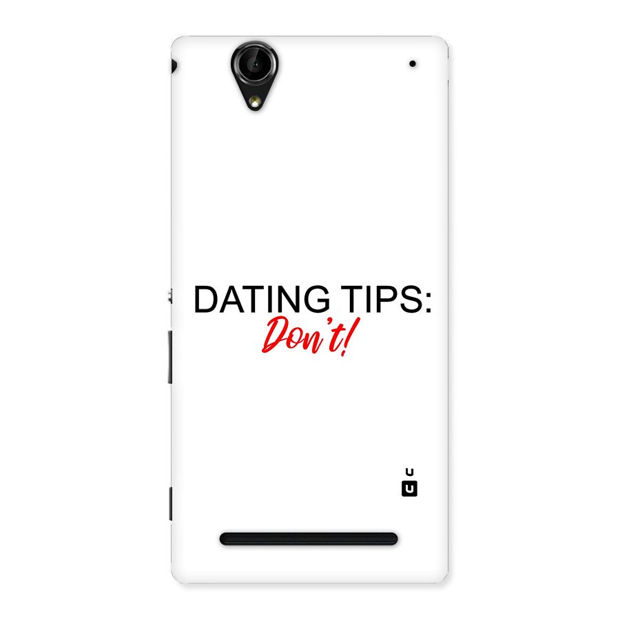Expert Dating Tip Back Case for Sony Xperia T2