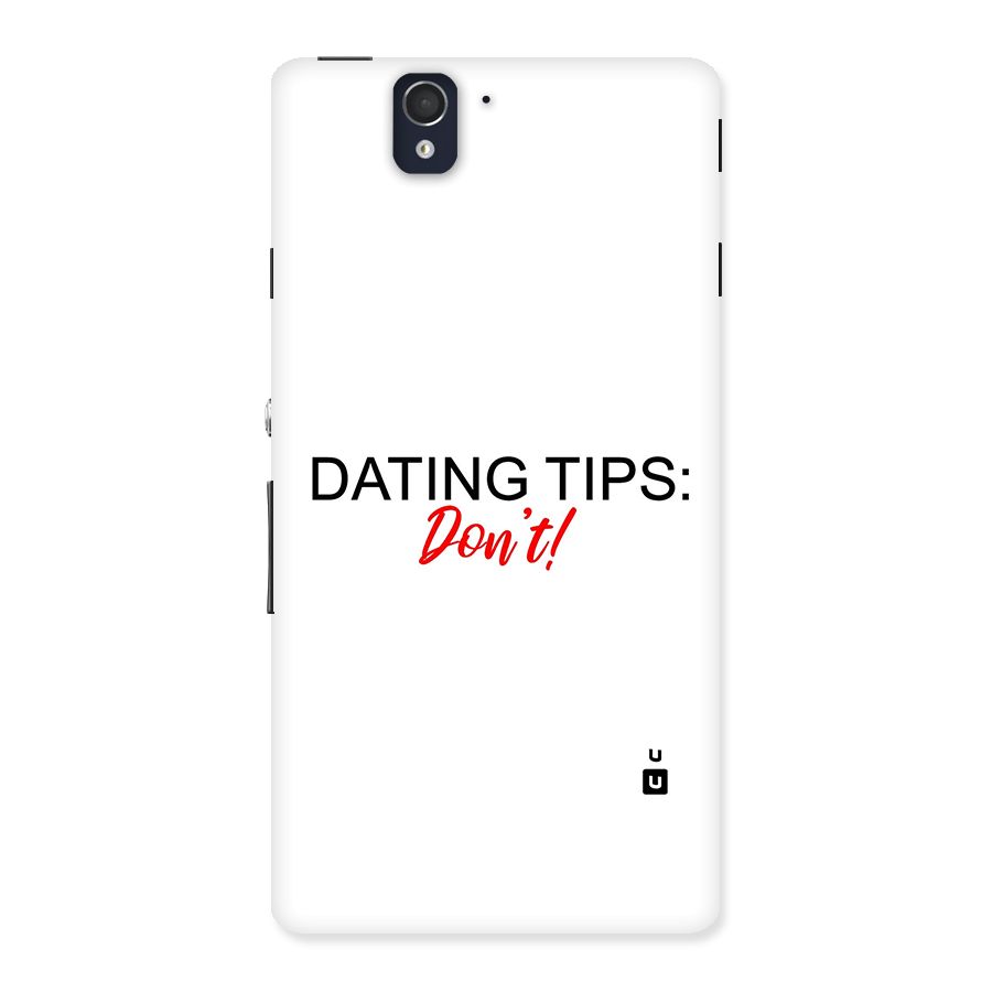 Expert Dating Tip Back Case for Sony Xperia Z