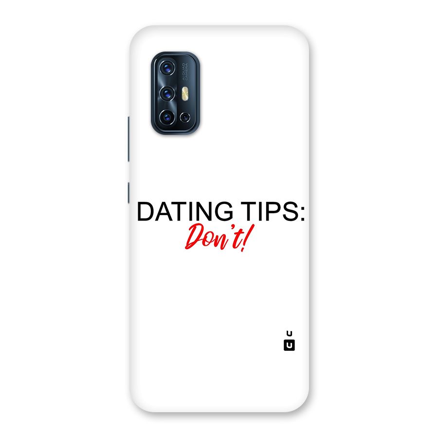 Expert Dating Tip Back Case for Vivo V17