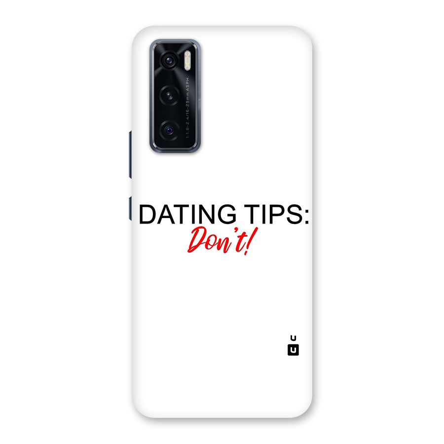 Expert Dating Tip Back Case for Vivo V20 SE