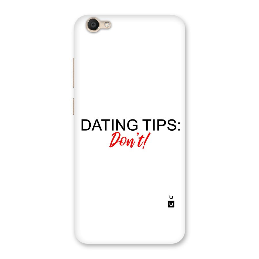 Expert Dating Tip Back Case for Vivo V5