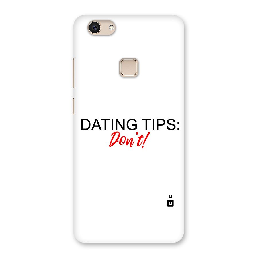 Expert Dating Tip Back Case for Vivo V7