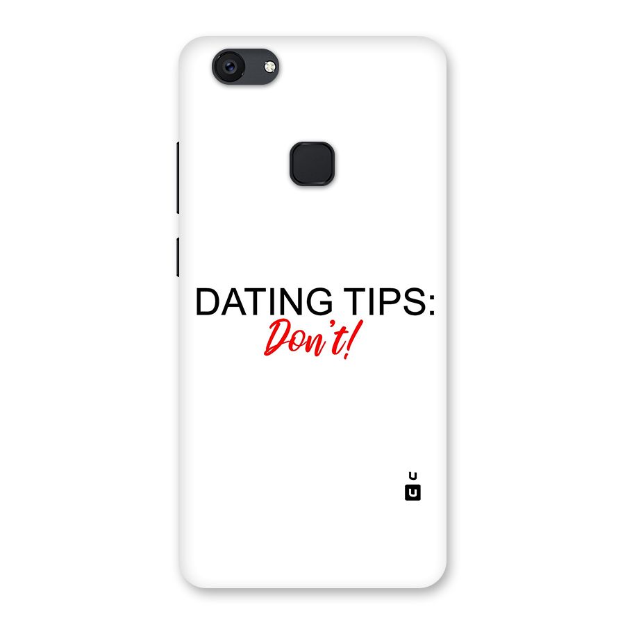 Expert Dating Tip Back Case for Vivo V7 Plus