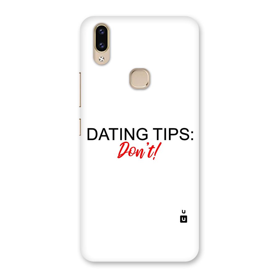 Expert Dating Tip Back Case for Vivo V9 Youth