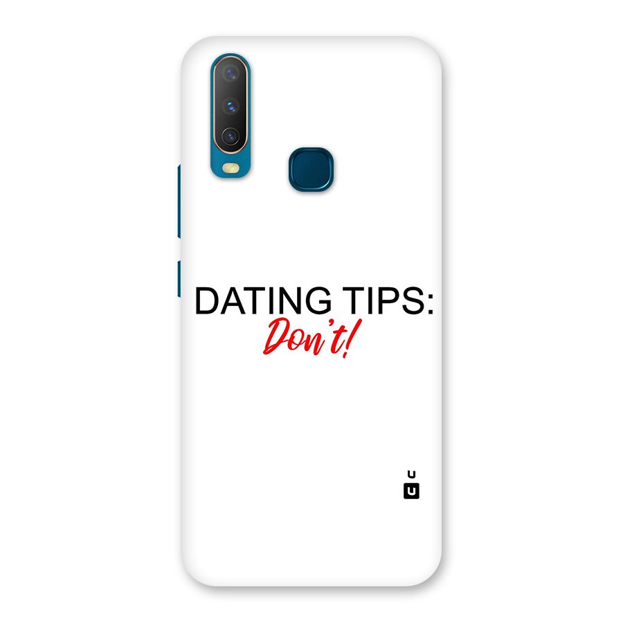 Expert Dating Tip Back Case for Vivo Y11