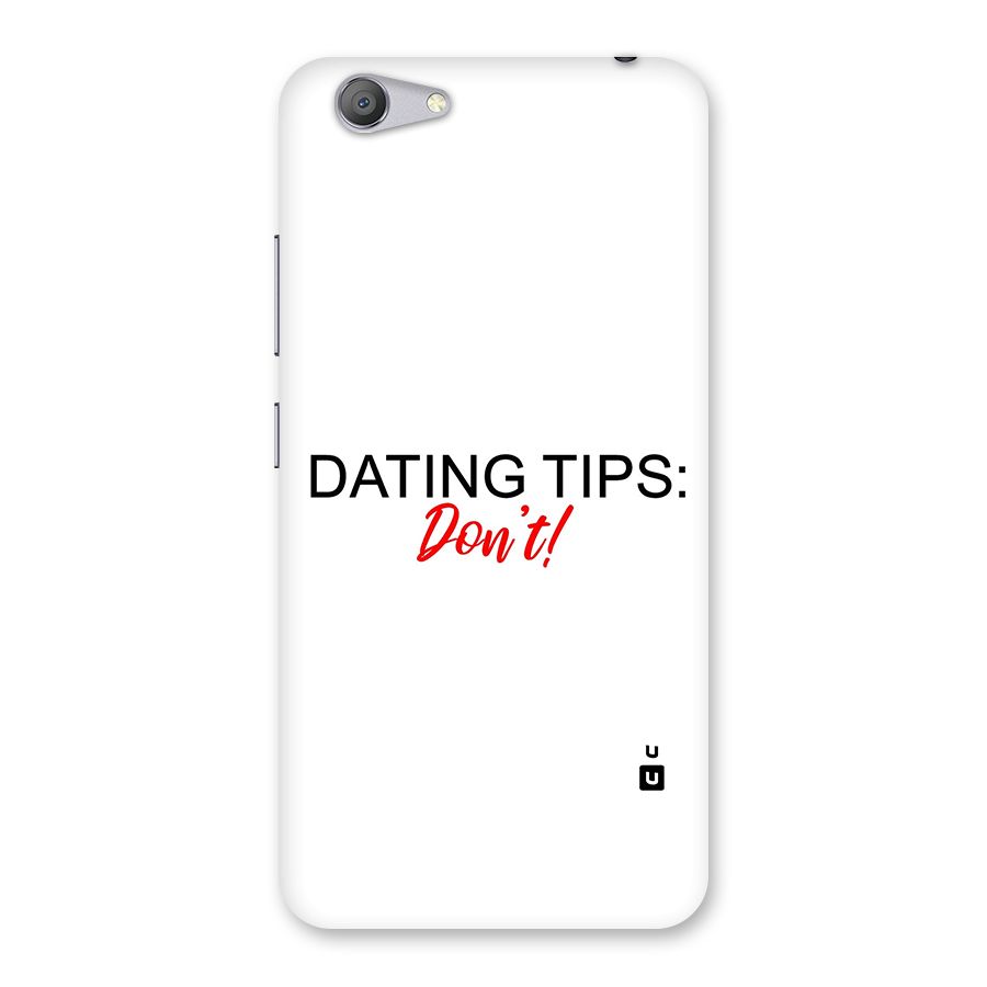 Expert Dating Tip Back Case for Vivo Y53