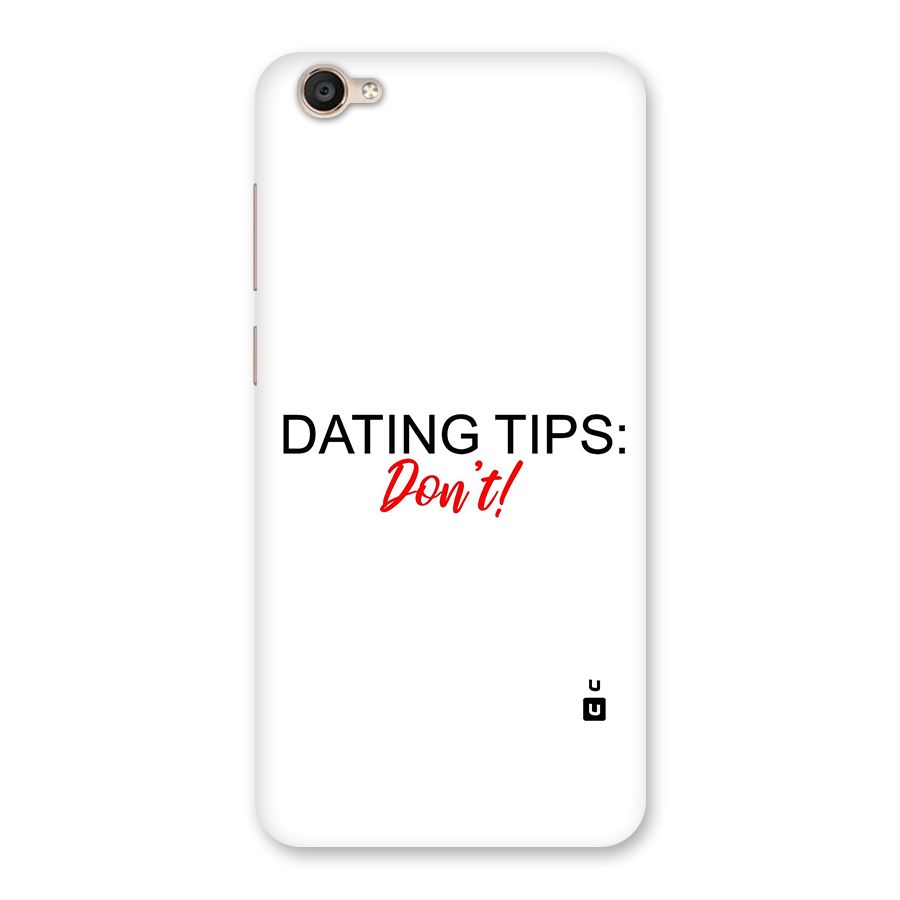 Expert Dating Tip Back Case for Vivo Y55s
