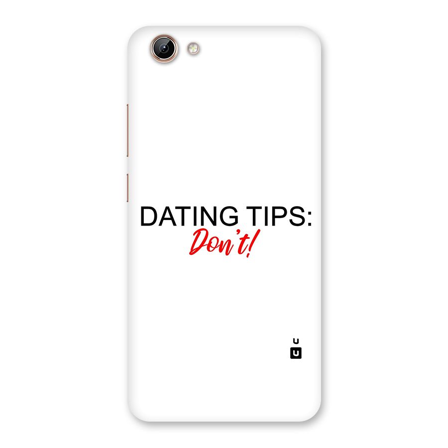 Expert Dating Tip Back Case for Vivo Y71